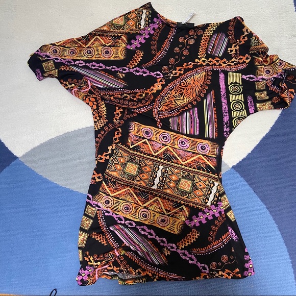 NWT Hypnotik color chain asymmetrical dress tunic - Picture 3 of 6